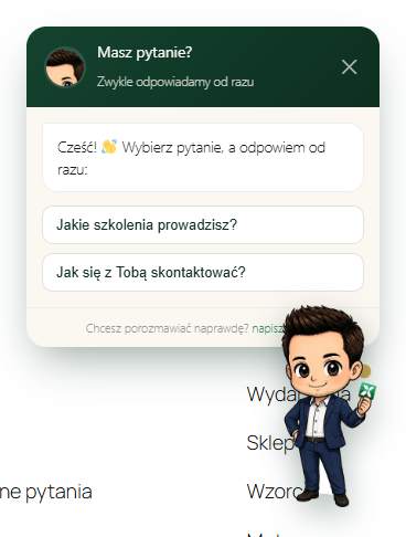 Dymek FAQ Mini Avatar na stronie